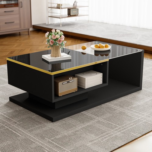 90cm modern glass - 90cm, table