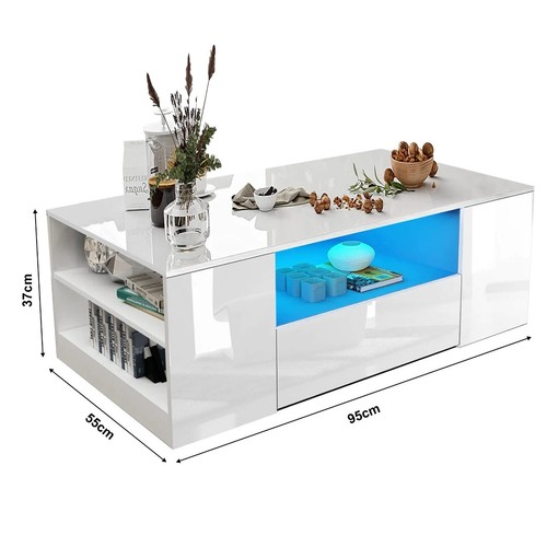 High gloss coffee table - high,