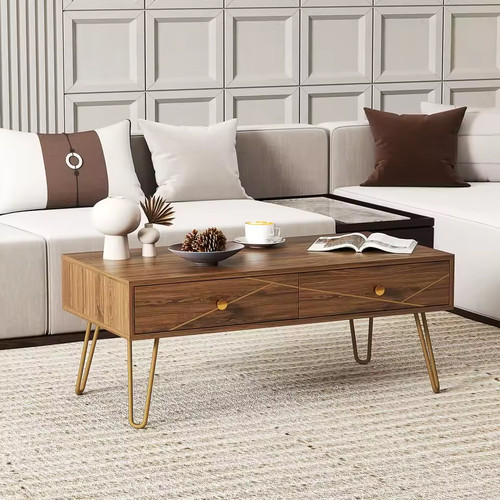 Rectangular coffee table with - rectangular,