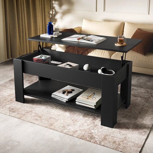 Wooden coffee table with - wooden,
