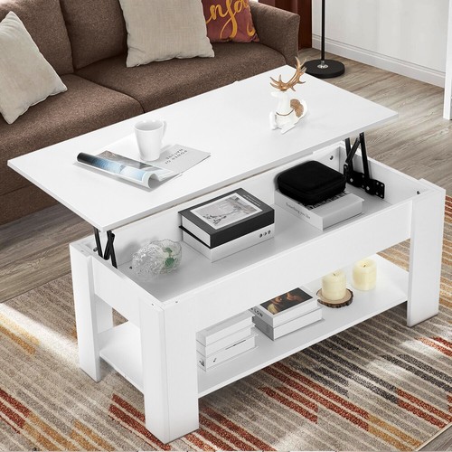 Wooden lift top coffee - lift, up