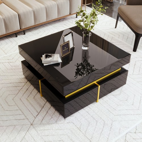 Modern high gloss black side - modern,