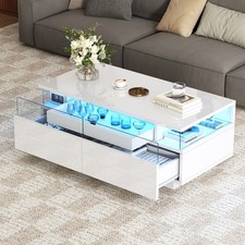 LED Coffee Table with Storage